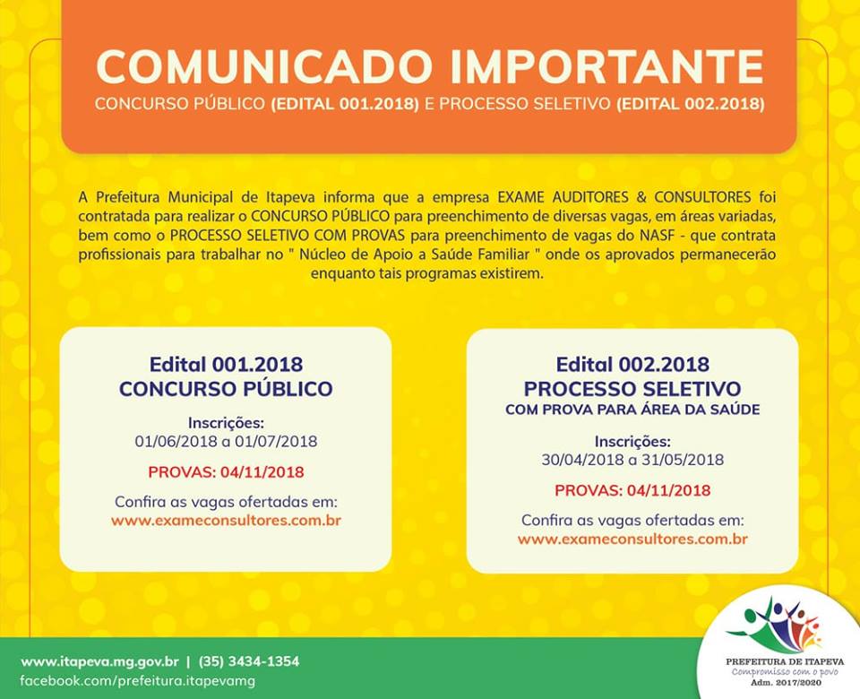 COMUNICADO - CONCURSO